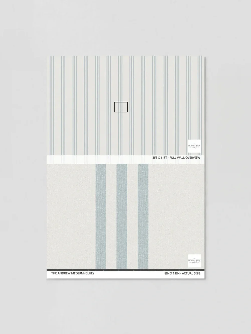 Striped Wallpaper - Blue & White